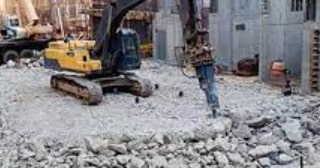 Демонтаж фундамента цена от 1996 руб. | снос старого фундамента заказать в Выксе